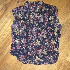 Floral button up
